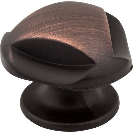 JEFFREY ALEXANDER 1-5/16" Overall Length Brushed Oil Rubbed Bronze Chesapeake Cabinet Knob 915DBAC